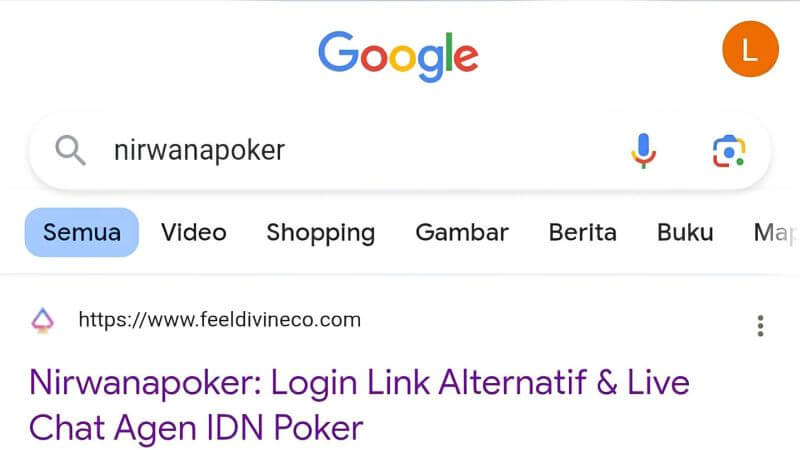 Gunakan Kolom Penelusuran Google untuk Mencari Situs Nirwanapoker