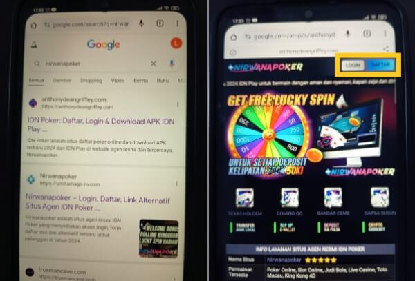 Pencarian dan Pendaftaran Situs Nirwanapoker